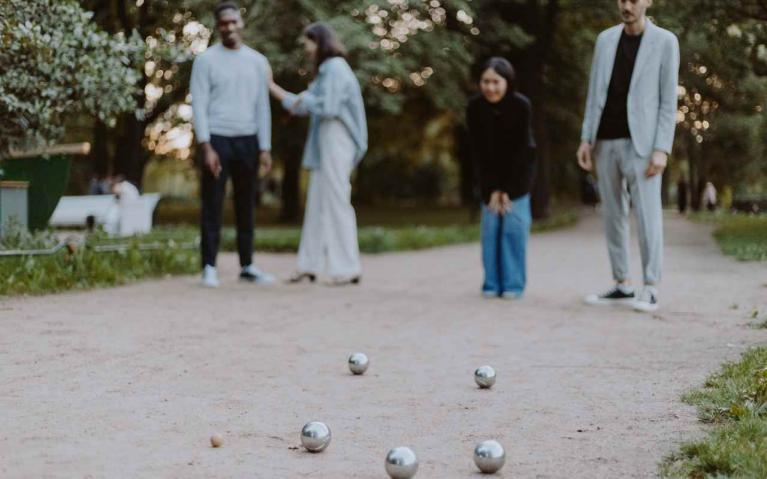 Grand gite Saumur-pétanque au jardin